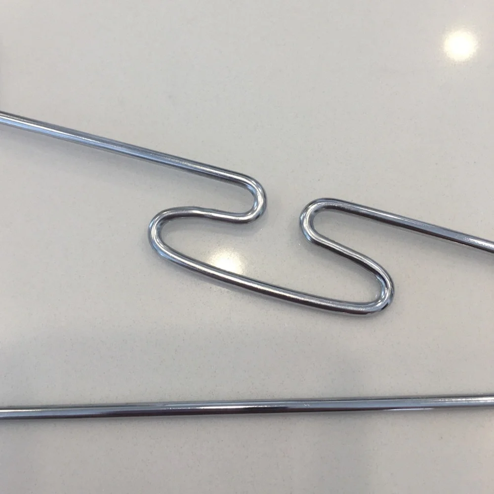 EUC Chic Boutique Style 16 Inch Chrome Metal Lingerie Hangers, Set-15